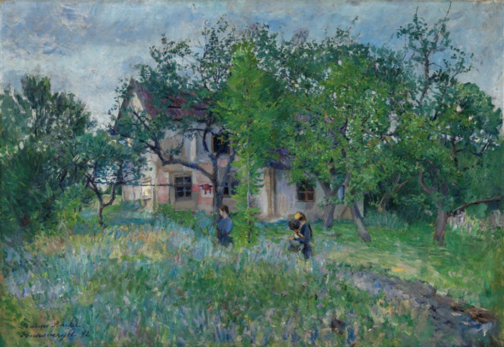 Harriet Backer (1845-1932)La Ferme de Jonasberget [Jonasberget] 1892 Huile sur toile 69,7 × 100,2 cm Bergen, Kode Bergen Art Museum © Kode / Dag Fosse