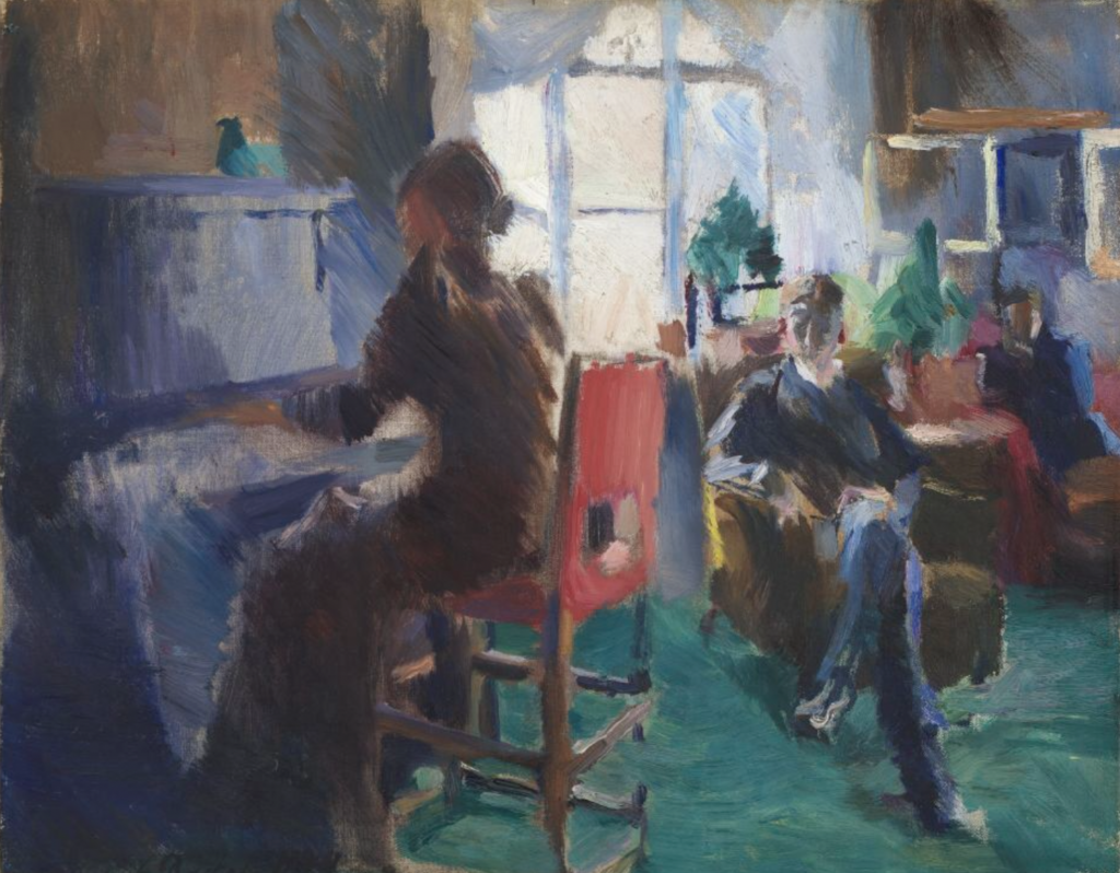 Harriet Backer (1845-1932)Au piano [Ved pianoet] 1894 Huile sur toile 27,5 x 34,4 cm Oslo, National museum ©National Museum / Børre Høstland