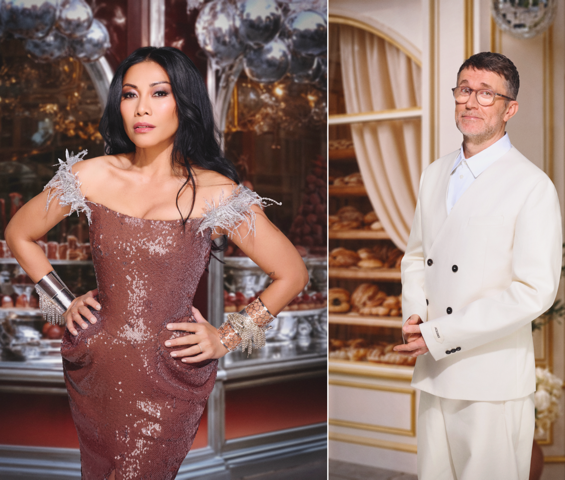 Anggun, Loic Prigent Drag Race France saison 4 - © Sandra Roussel - FTV ; © Nathalie Guyon - FTV ; © Jean Ranobrac - Endemol - FTV