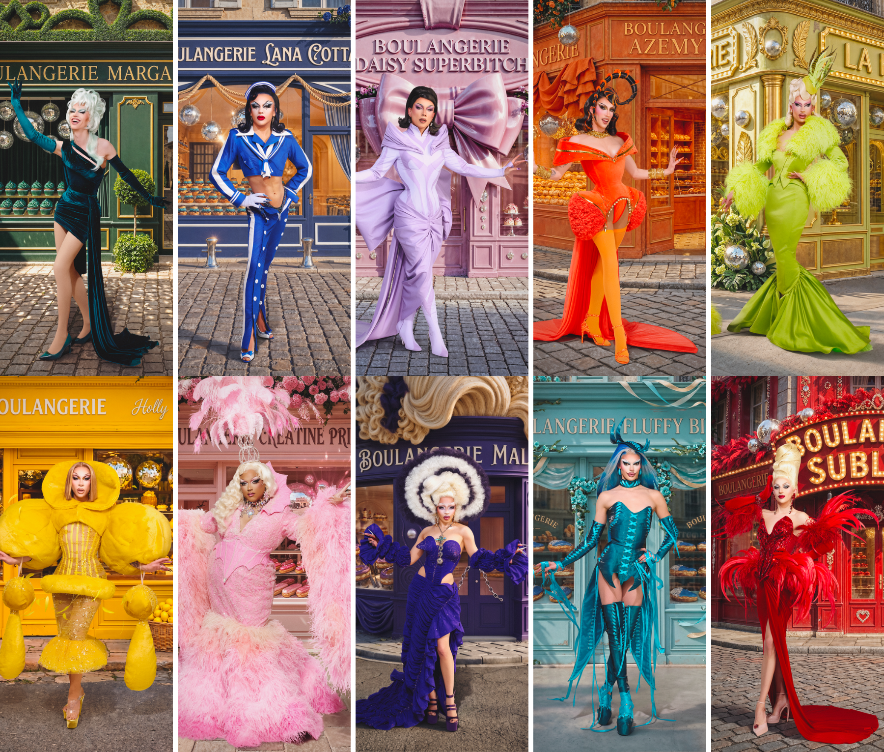Casting Drag Race France saison 4 - © Sandra Roussel - FTV ; © Nathalie Guyon - FTV ; © Jean Ranobrac - Endemol - FTV