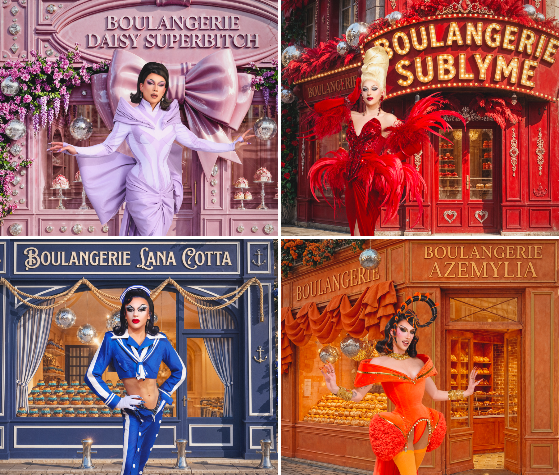 Casting Drag Race France saison 4 - © Sandra Roussel - FTV ; © Nathalie Guyon - FTV ; © Jean Ranobrac - Endemol - FTV